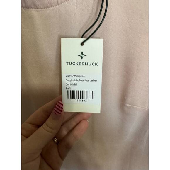 Tuckernuck NWT Ballet Pleated Liza Dress Mini Feminine Light Pink Size Medium - Picture 12 of 14